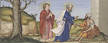 “Pope Leo gives example of Peter healing cripple